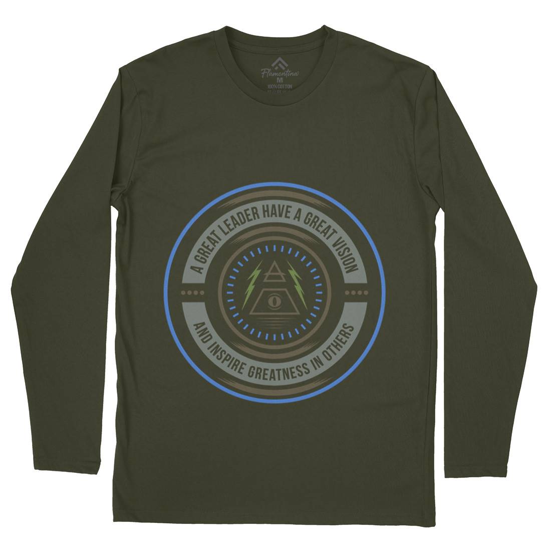 Great Vision Mens Long Sleeve T-Shirt Illuminati A323
