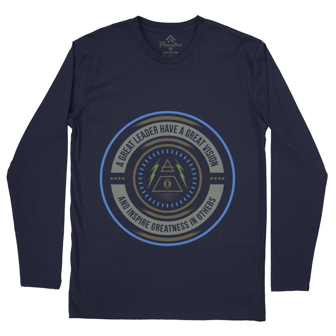 Great Vision Mens Long Sleeve T-Shirt Illuminati A323