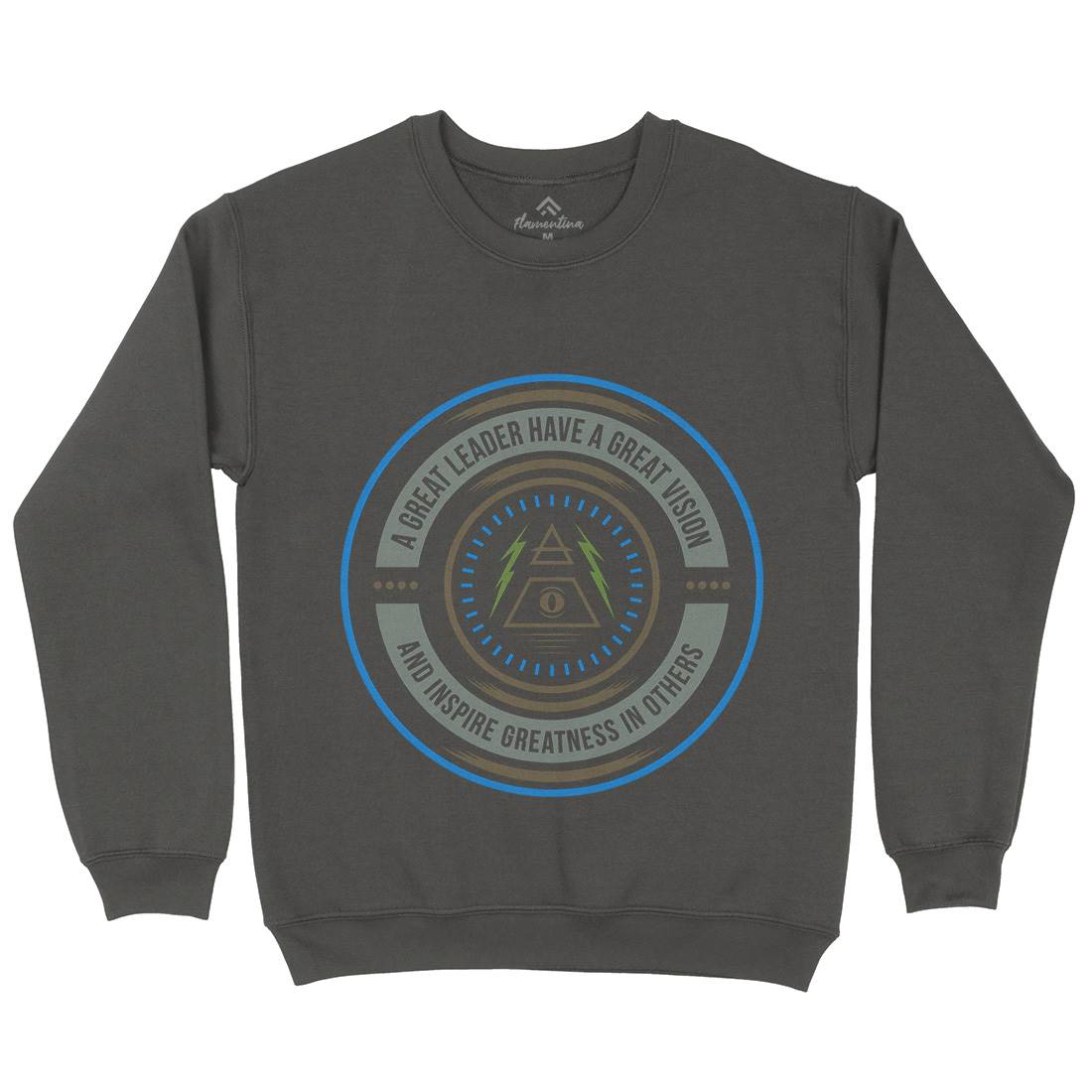 Great Vision Mens Crew Neck Sweatshirt Illuminati A323