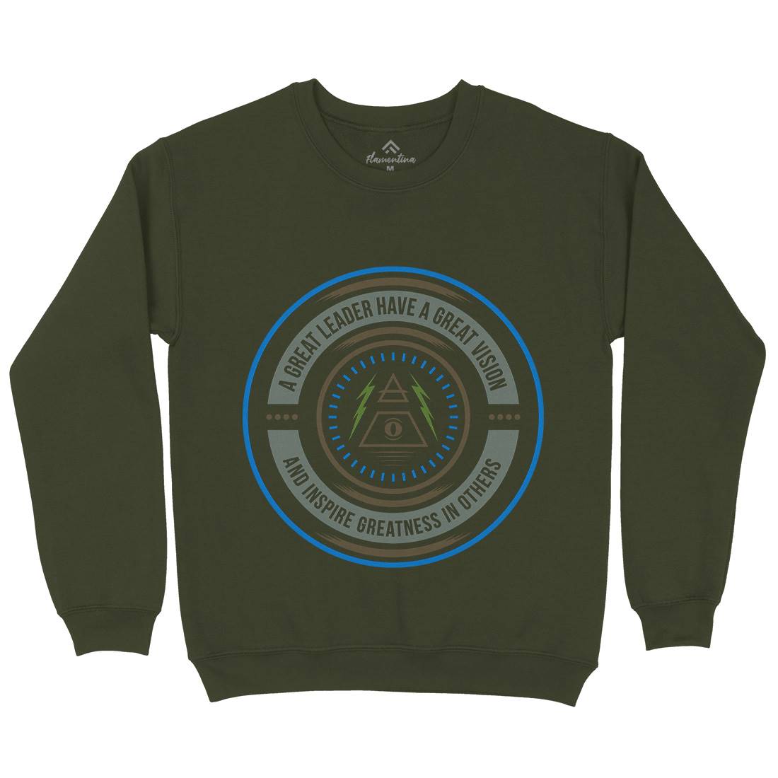 Great Vision Mens Crew Neck Sweatshirt Illuminati A323