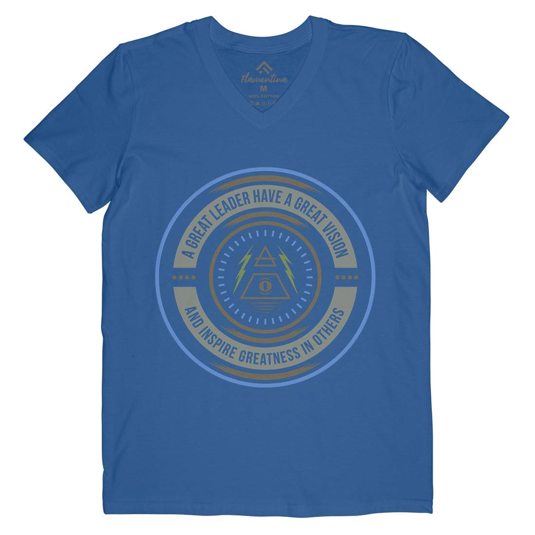 Great Vision Mens V-Neck T-Shirt Illuminati A323