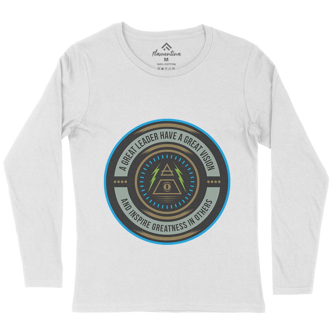 Great Vision Womens Long Sleeve T-Shirt Illuminati A323