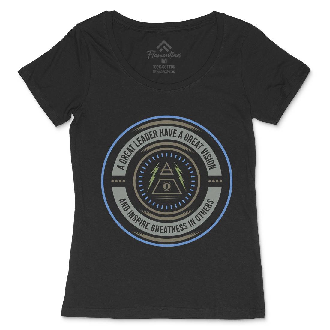Great Vision Womens Scoop Neck T-Shirt Illuminati A323
