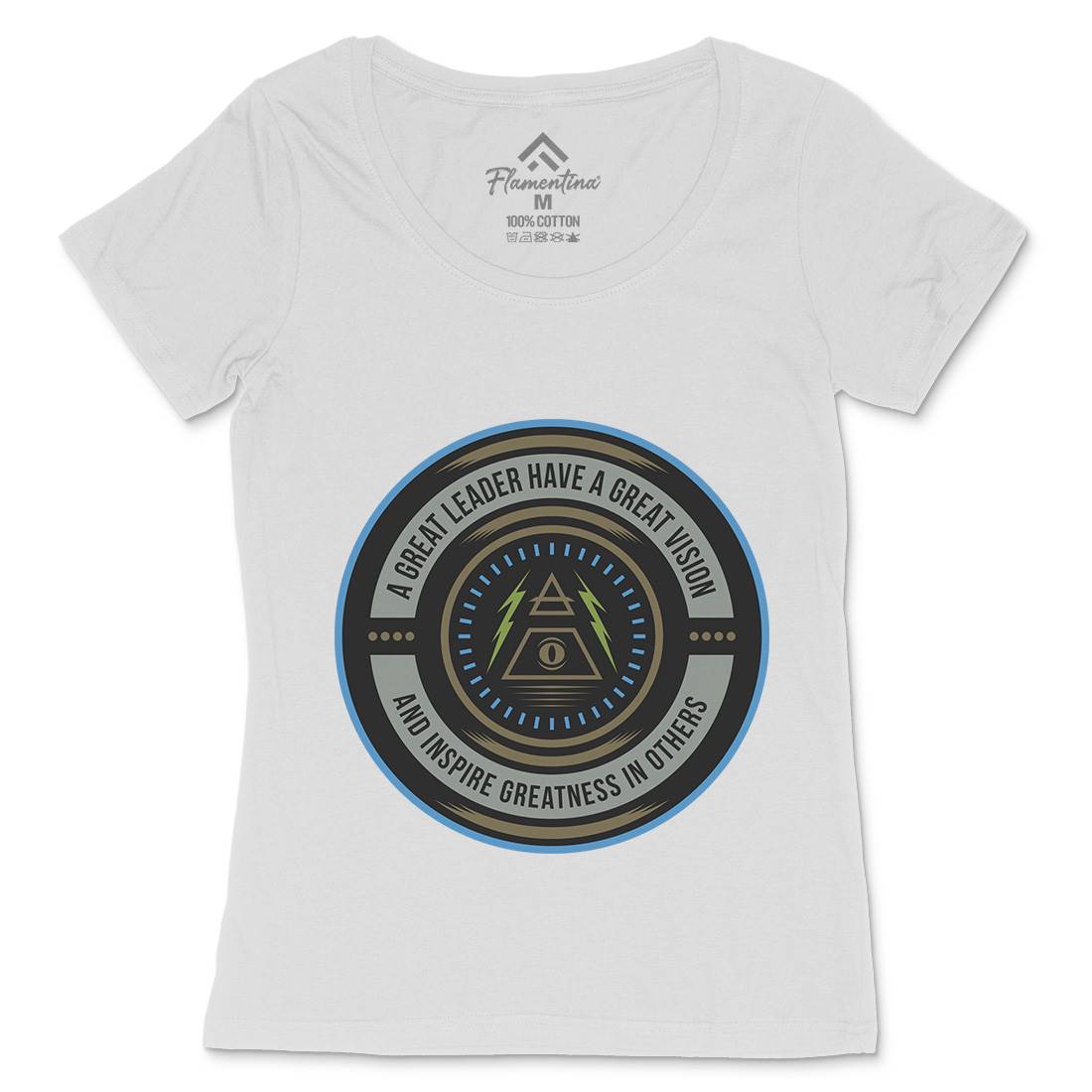 Great Vision Womens Scoop Neck T-Shirt Illuminati A323