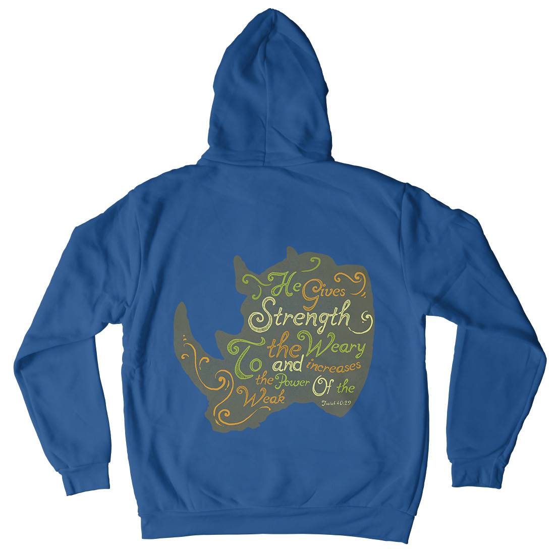 He Gives Strength Mens Hoodie With Pocket Religion A325