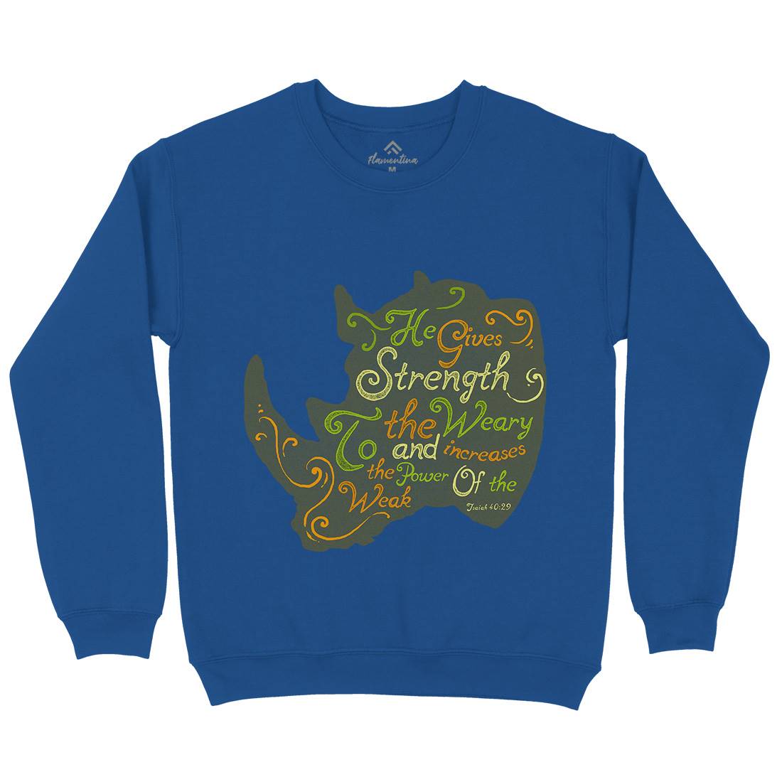 He Gives Strength Kids Crew Neck Sweatshirt Religion A325