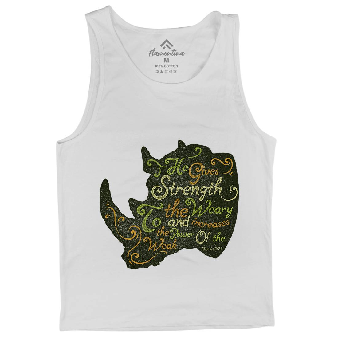 He Gives Strength Mens Tank Top Vest Religion A325