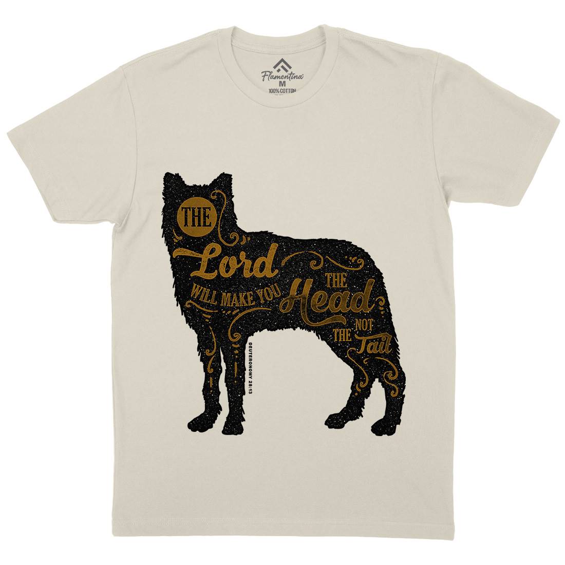 Head Not The Tail Mens Organic Crew Neck T-Shirt Religion A326