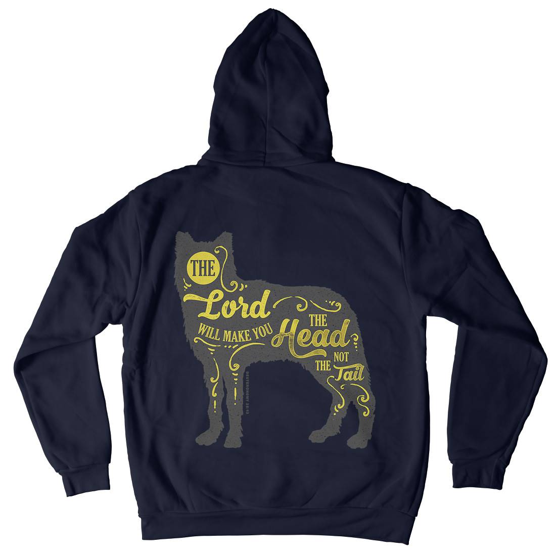 Head Not The Tail Mens Hoodie With Pocket Religion A326
