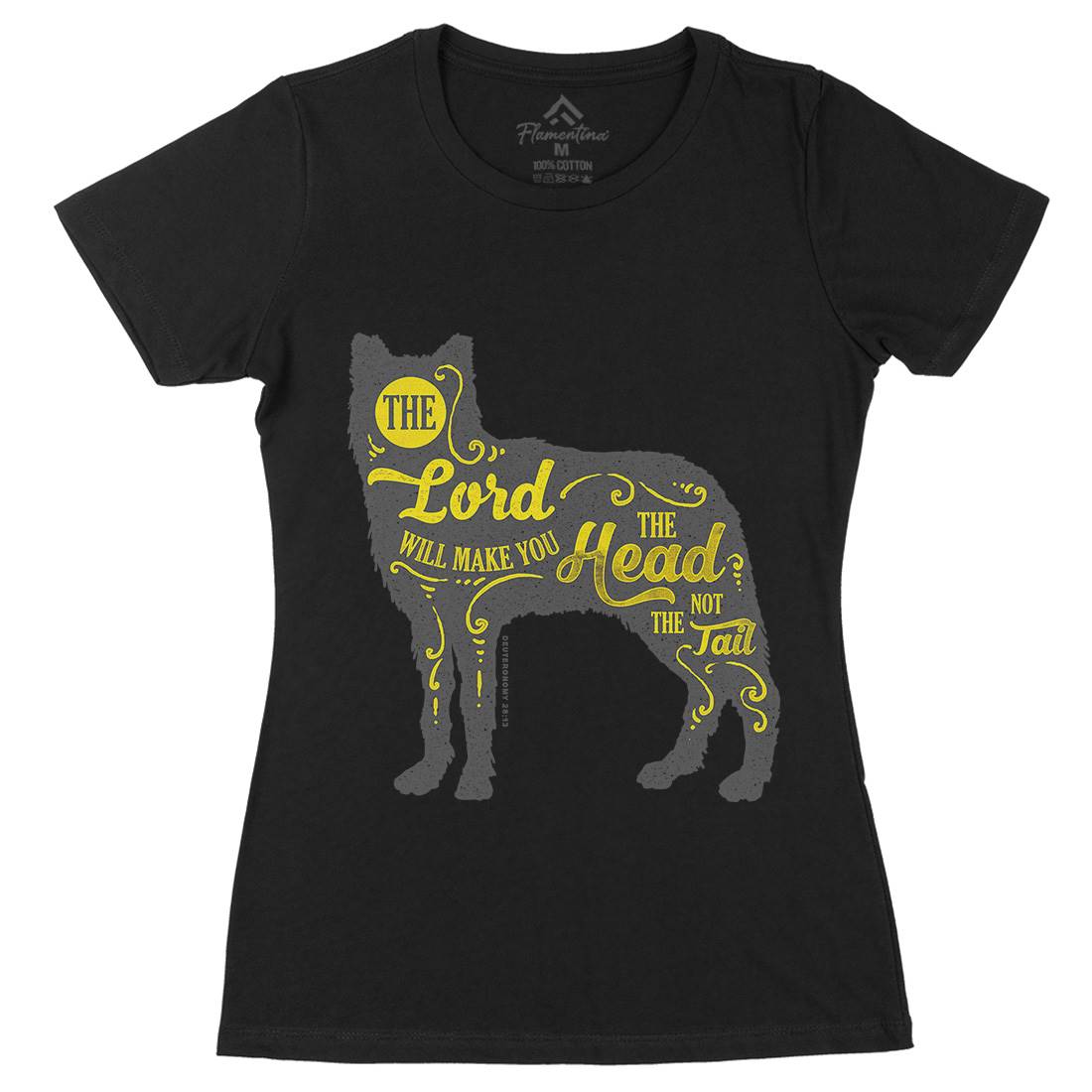 Head Not The Tail Womens Organic Crew Neck T-Shirt Religion A326