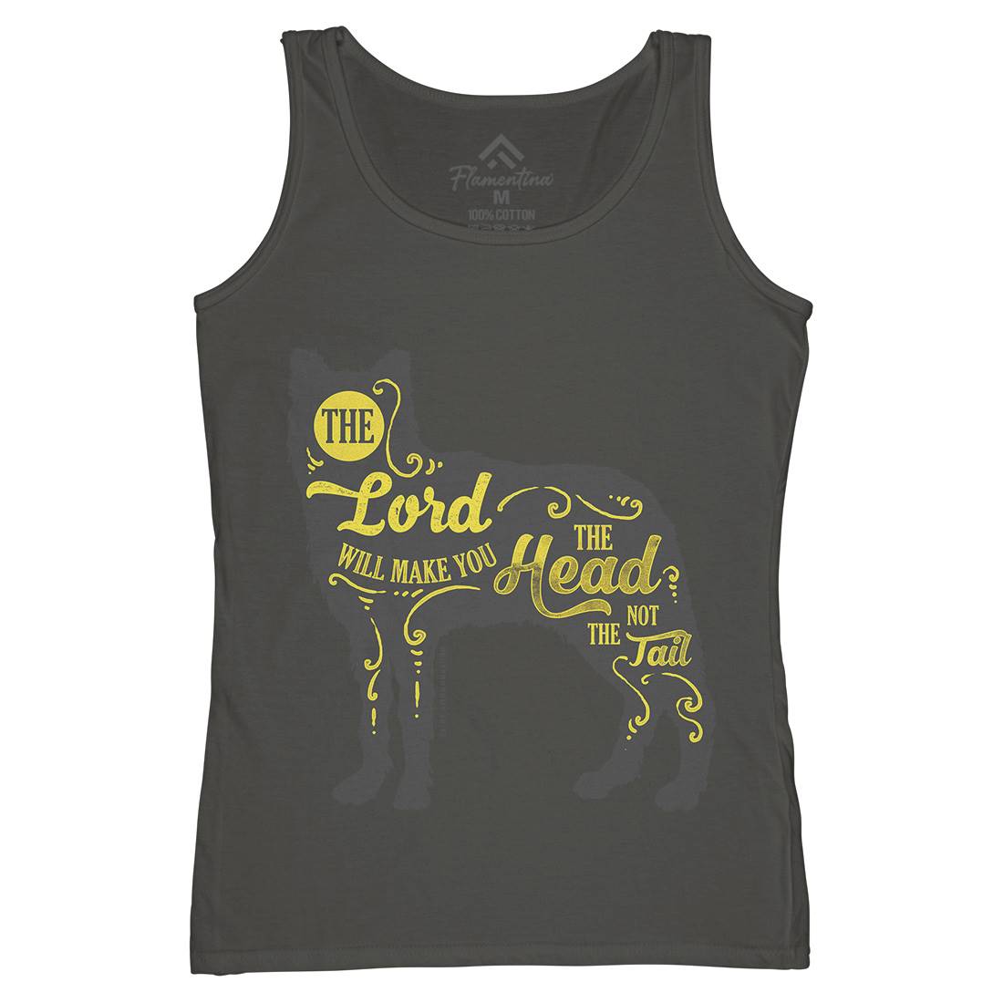 Head Not The Tail Womens Organic Tank Top Vest Religion A326