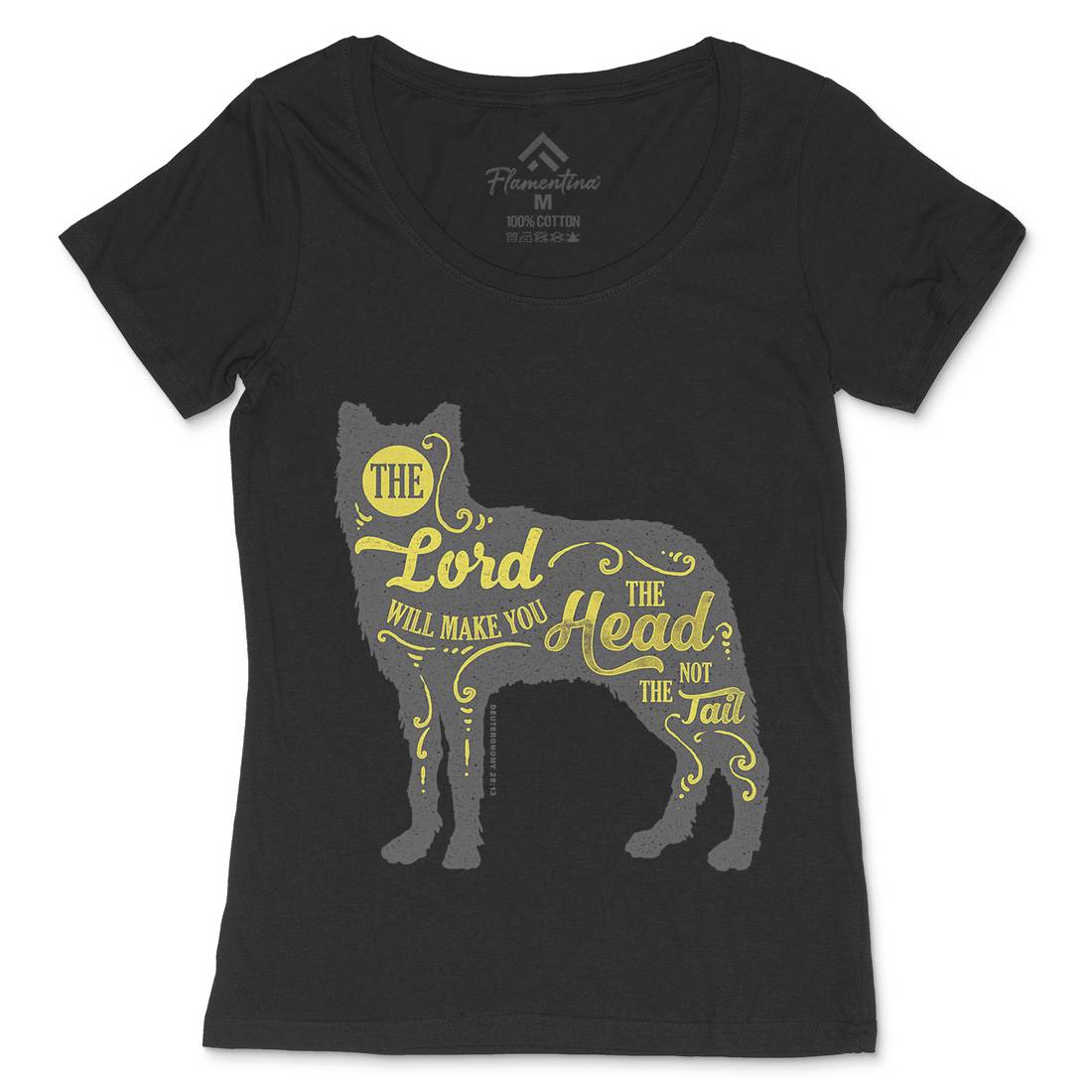 Head Not The Tail Womens Scoop Neck T-Shirt Religion A326