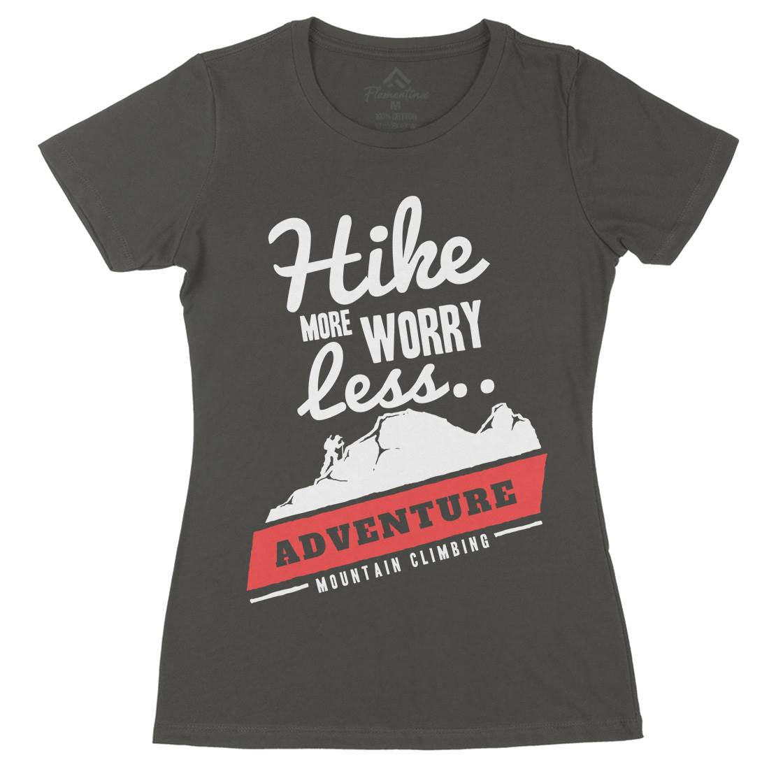 Hike More Womens Organic Crew Neck T-Shirt Nature A328