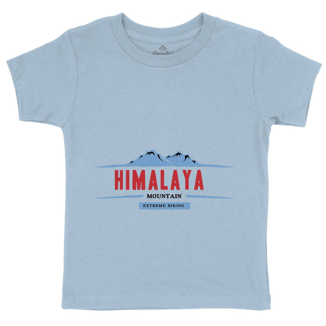 Himalaya Mountain Kids Crew Neck T-Shirt Nature A329