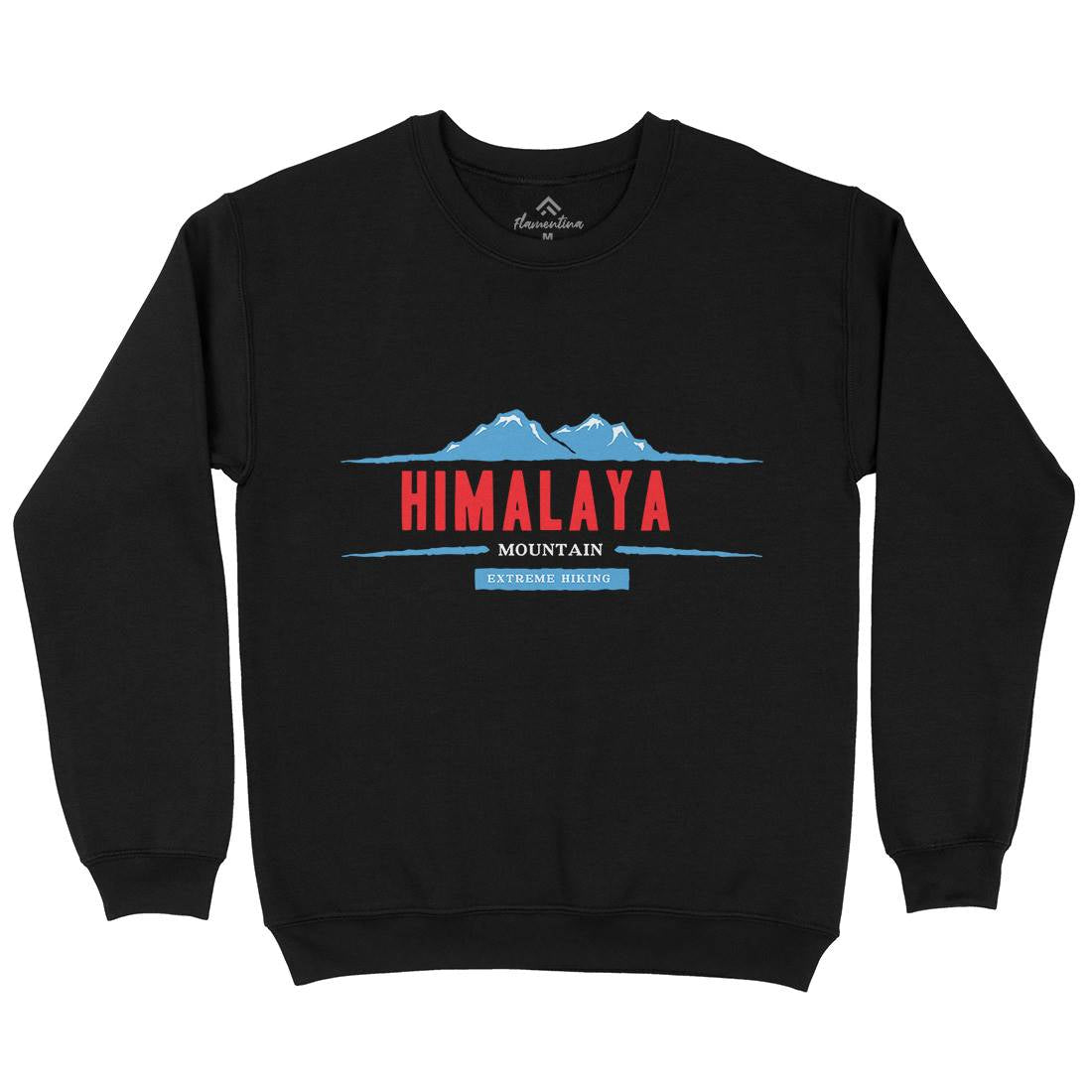 Himalaya Mountain Mens Crew Neck Sweatshirt Nature A329