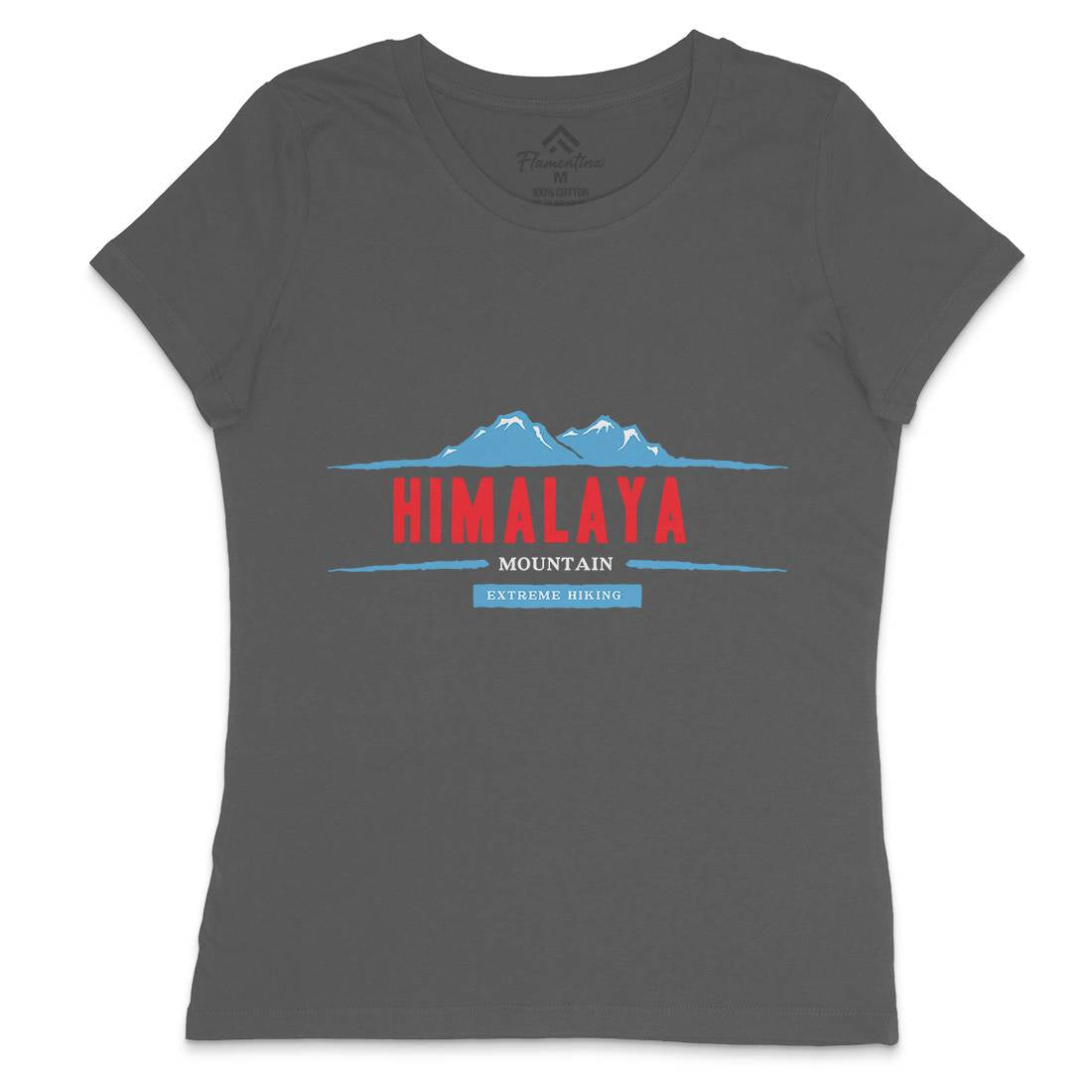 Himalaya Mountain Womens Crew Neck T-Shirt Nature A329