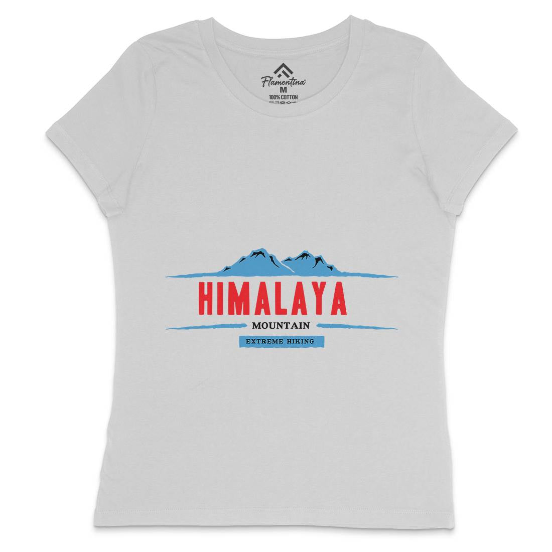 Himalaya Mountain Womens Crew Neck T-Shirt Nature A329