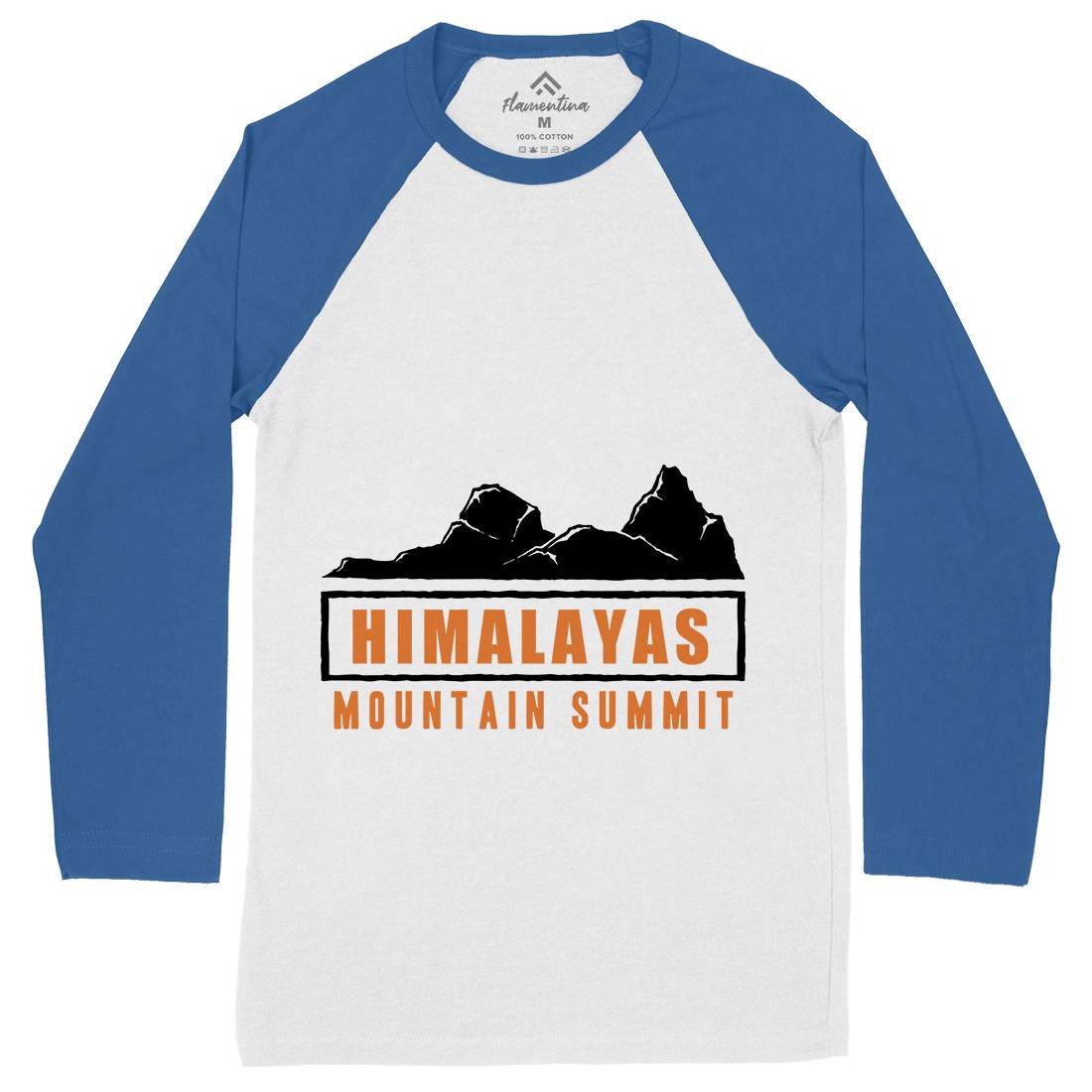 Himalayas Mens Long Sleeve Baseball T-Shirt Nature A330