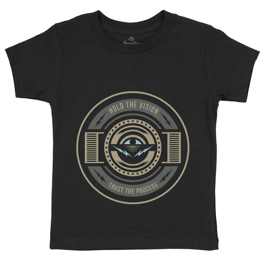 Hold The Vision Kids Organic Crew Neck T-Shirt Illuminati A331