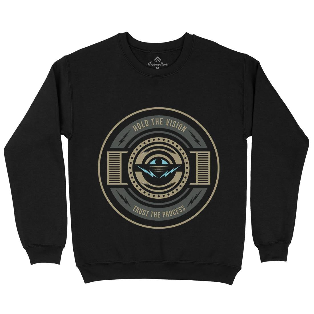 Hold The Vision Mens Crew Neck Sweatshirt Illuminati A331