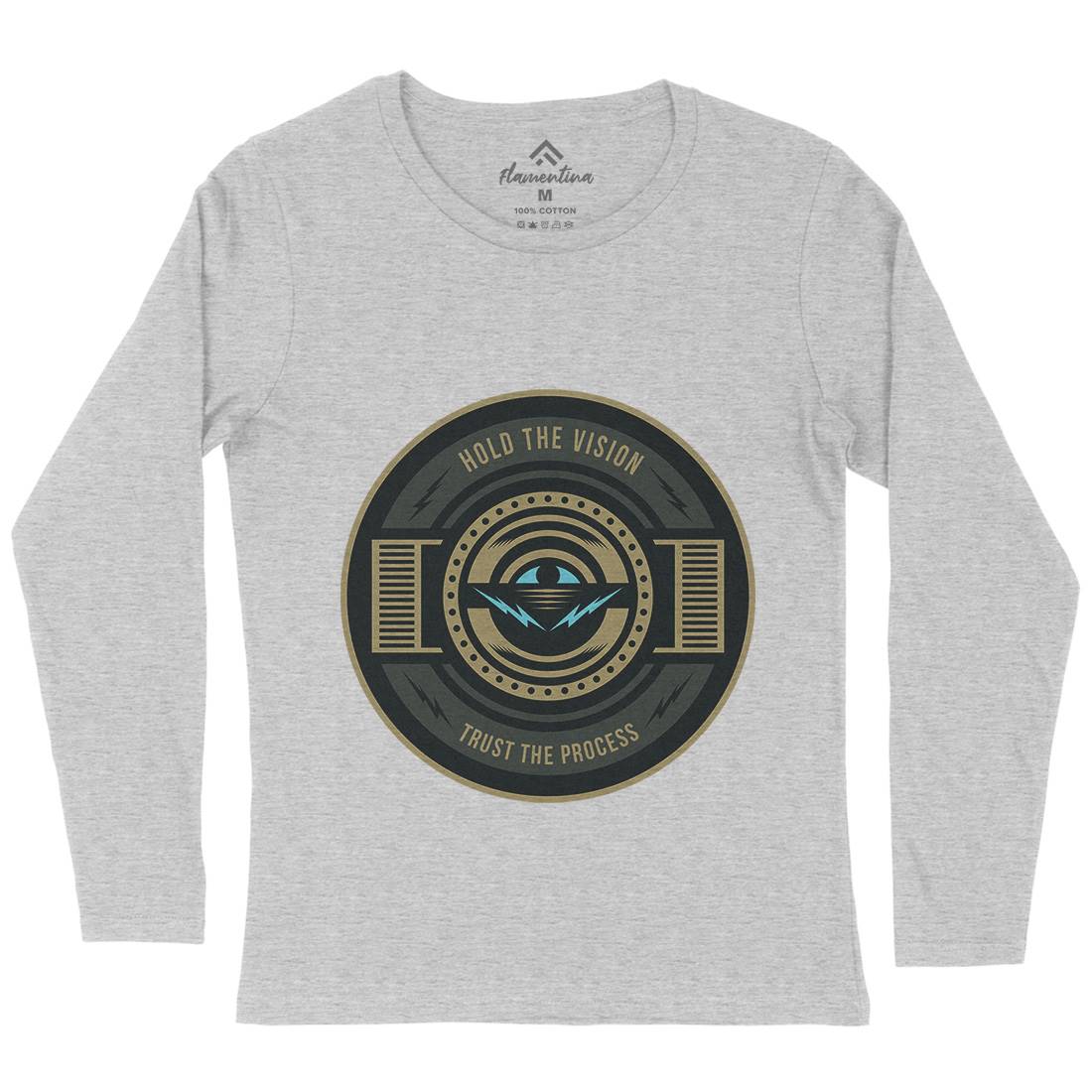 Hold The Vision Womens Long Sleeve T-Shirt Illuminati A331