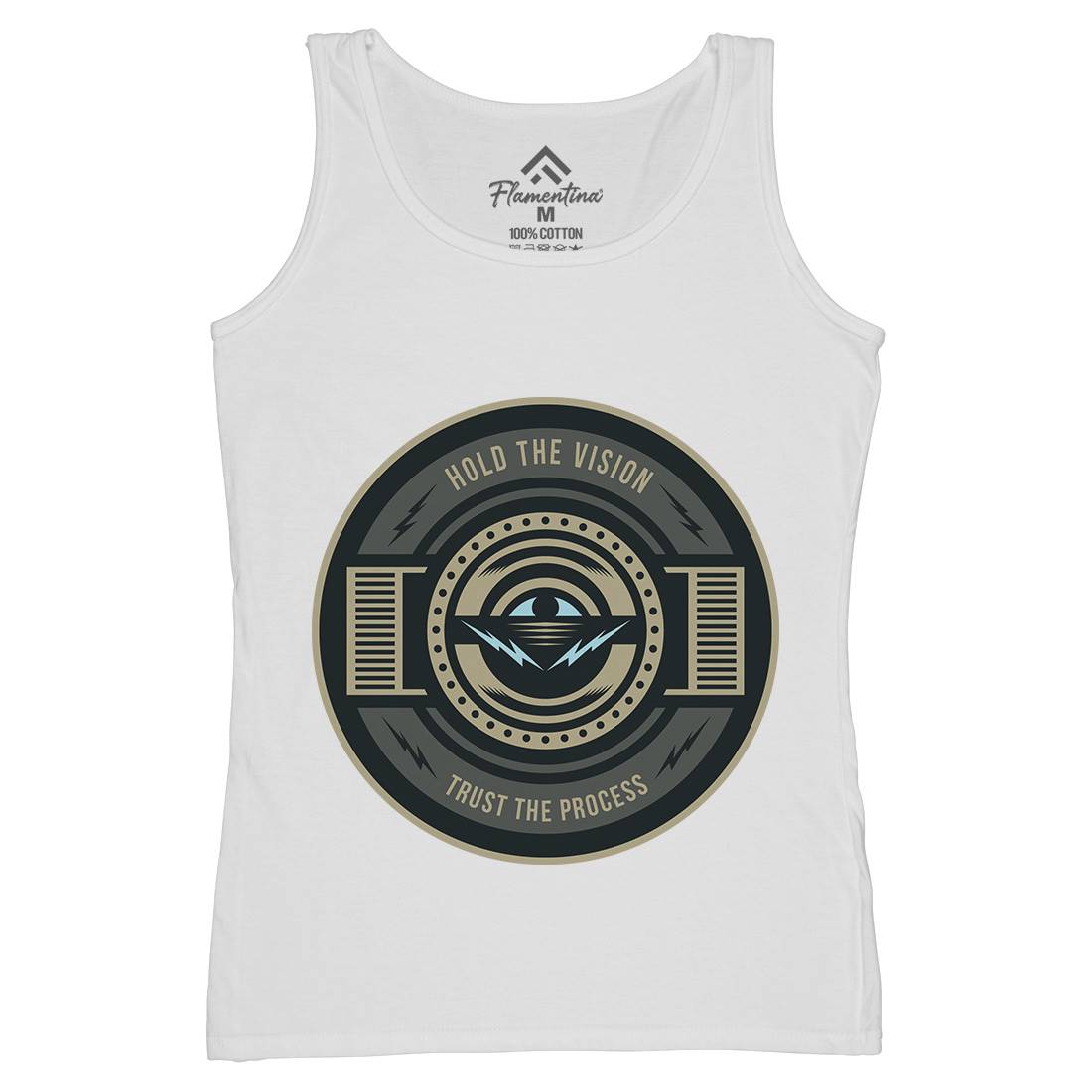 Hold The Vision Womens Organic Tank Top Vest Illuminati A331