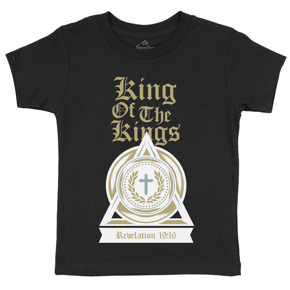 King Of The Kings Kids Organic Crew Neck T-Shirt Religion A332