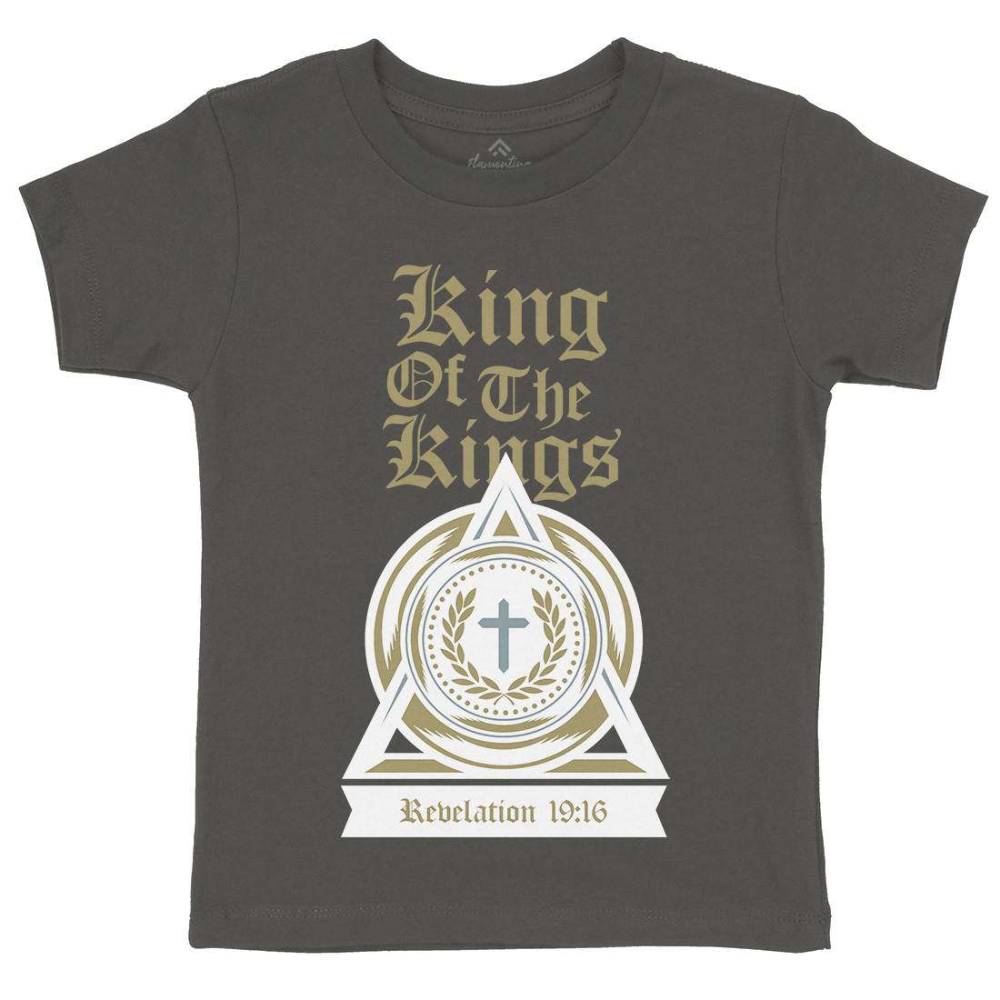 King Of The Kings Kids Organic Crew Neck T-Shirt Religion A332