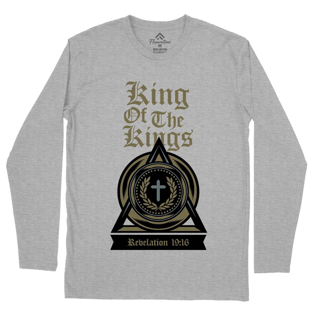 King Of The Kings Mens Long Sleeve T-Shirt Religion A332