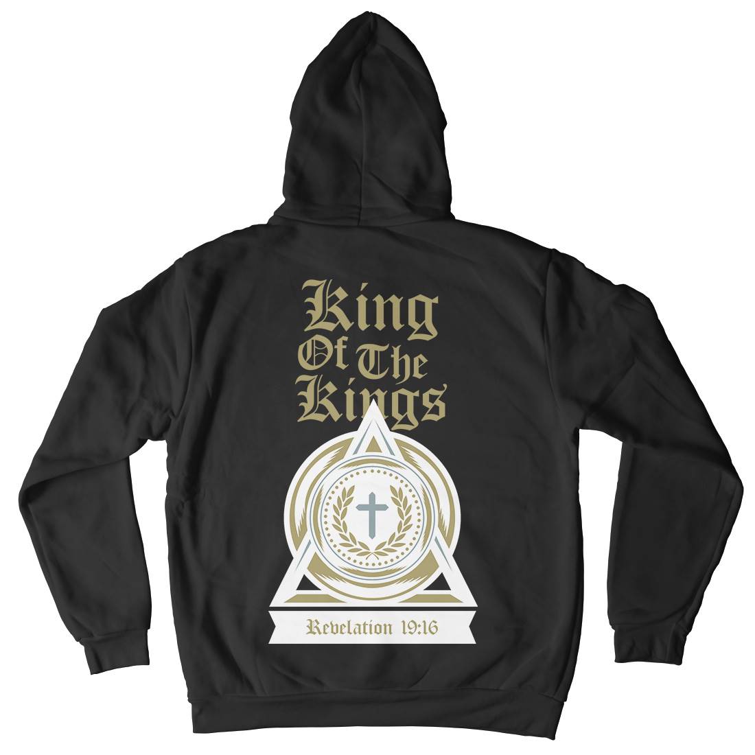 King Of The Kings Mens Hoodie With Pocket Religion A332
