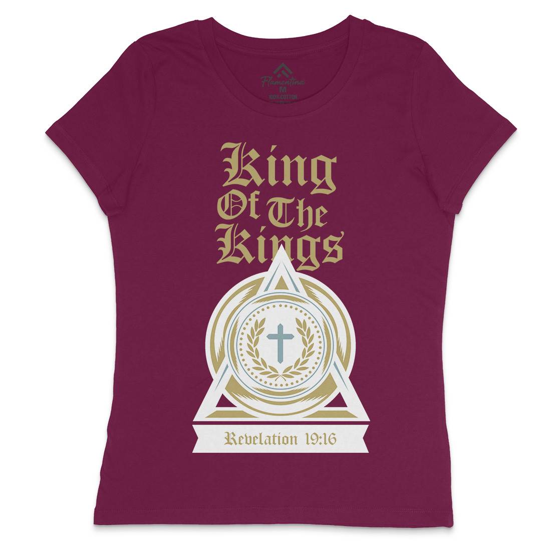 King Of The Kings Womens Crew Neck T-Shirt Religion A332