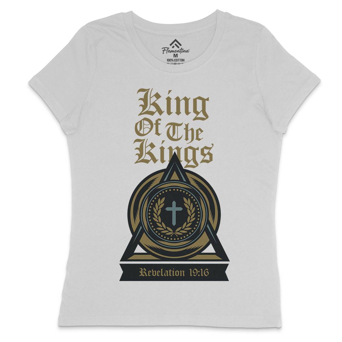 King Of The Kings Womens Crew Neck T-Shirt Religion A332