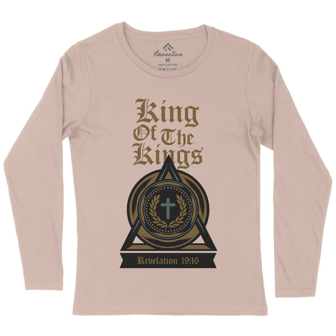 King Of The Kings Womens Long Sleeve T-Shirt Religion A332