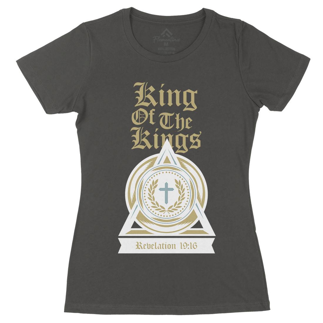 King Of The Kings Womens Organic Crew Neck T-Shirt Religion A332