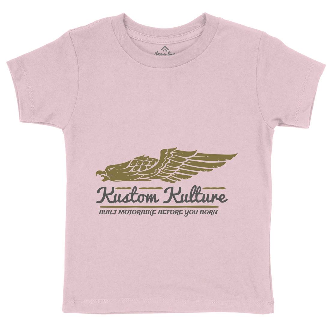 Kustom Kulture Kids Organic Crew Neck T-Shirt Motorcycles A333