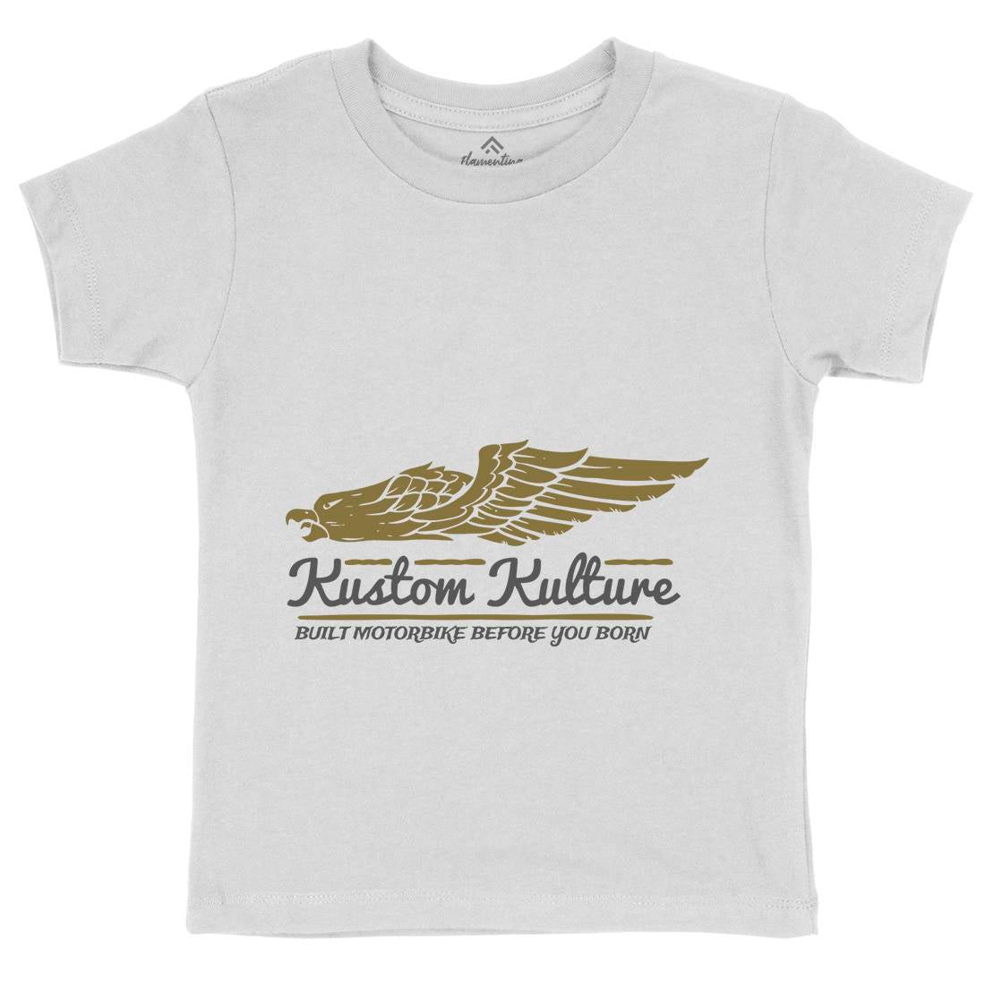 Kustom Kulture Kids Crew Neck T-Shirt Motorcycles A333
