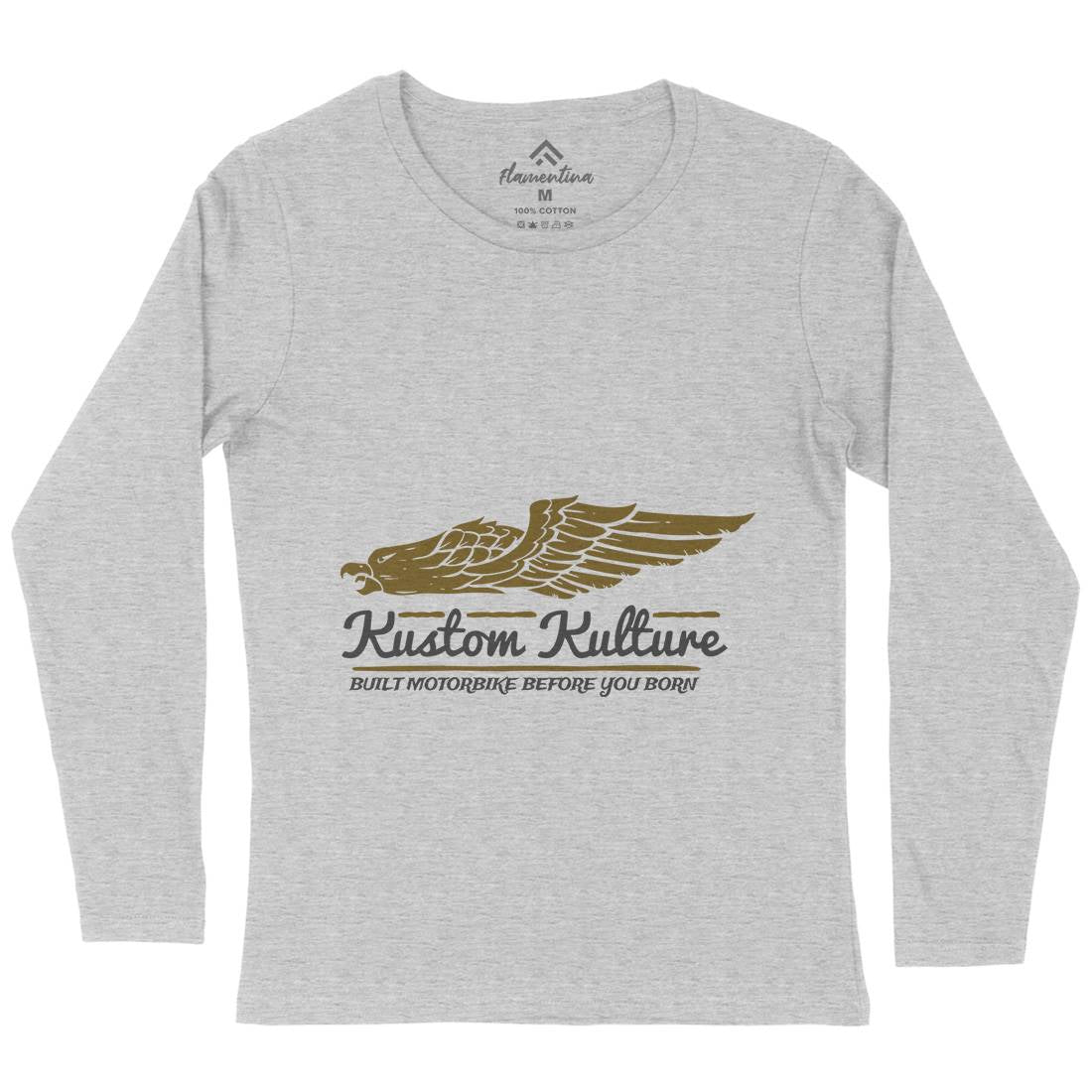 Kustom Kulture Womens Long Sleeve T-Shirt Motorcycles A333