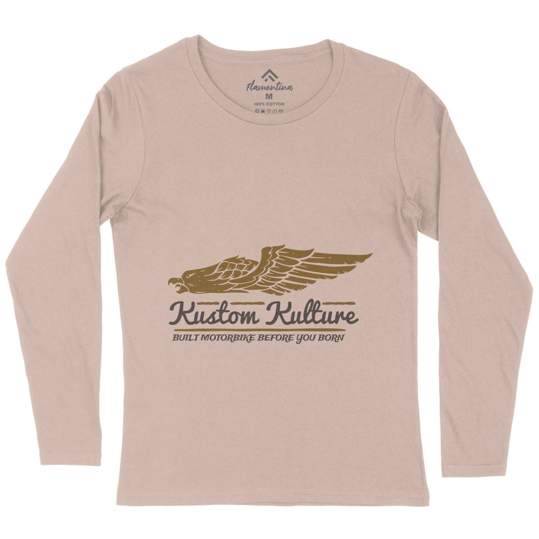 Kustom Kulture Womens Long Sleeve T-Shirt Motorcycles A333