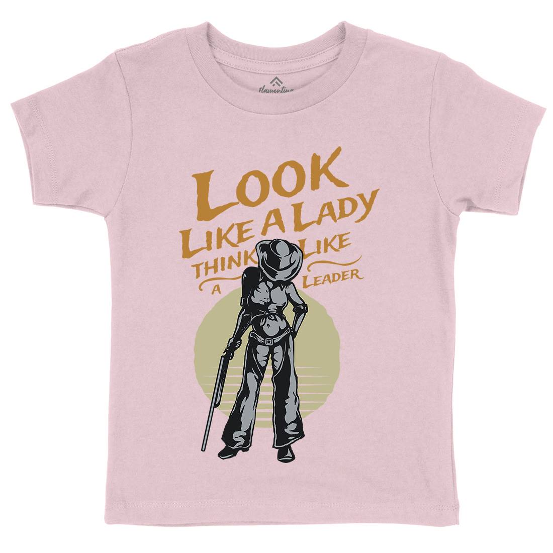 Lady Of Gun Kids Organic Crew Neck T-Shirt Quotes A334