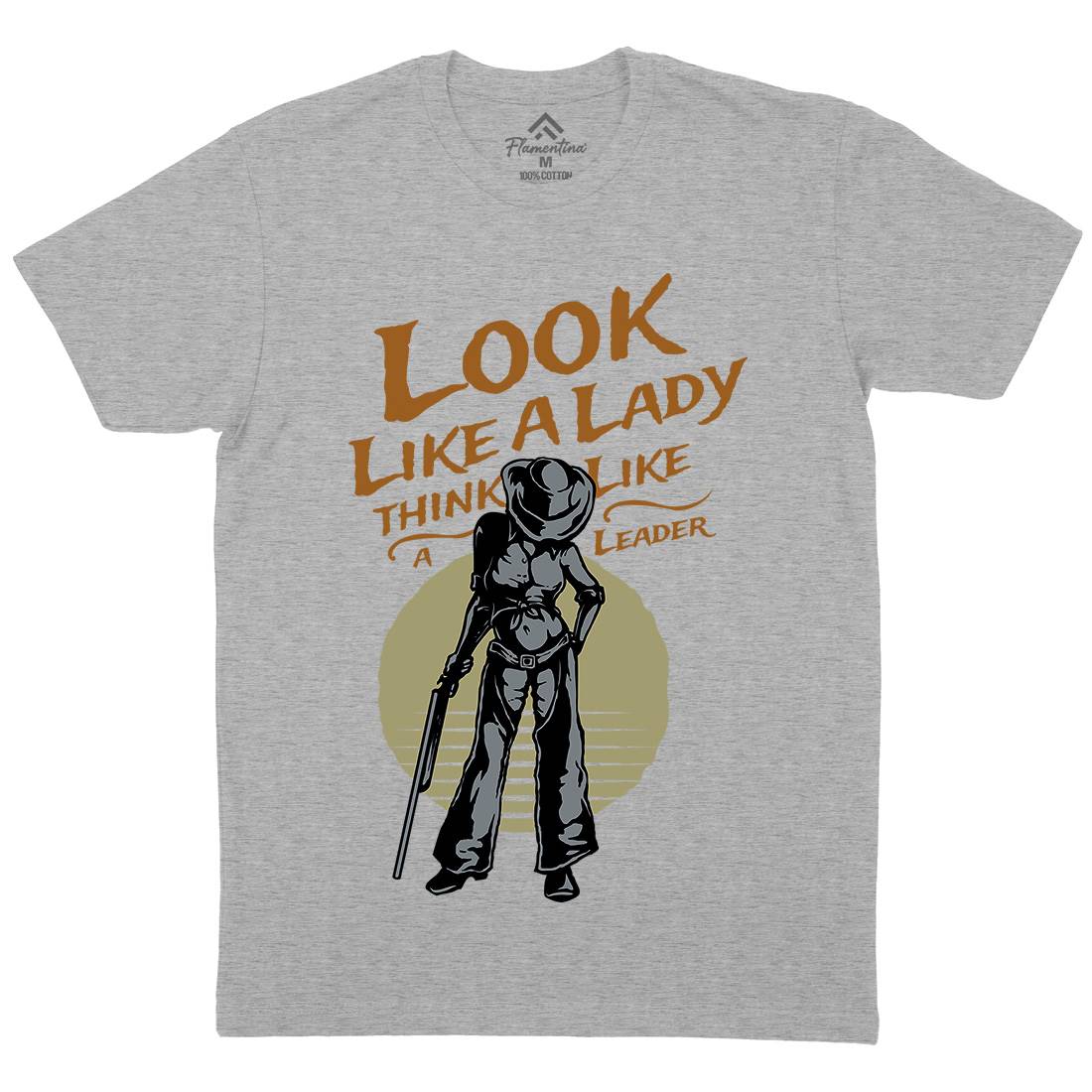 Lady Of Gun Mens Crew Neck T-Shirt Quotes A334