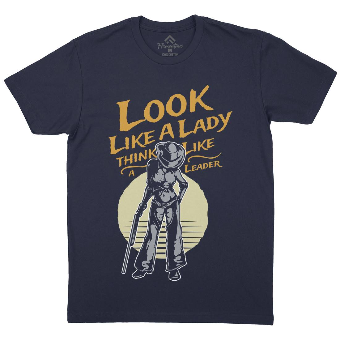 Lady Of Gun Mens Crew Neck T-Shirt Quotes A334