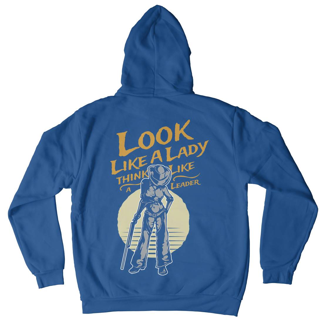 Lady Of Gun Mens Hoodie With Pocket Quotes A334