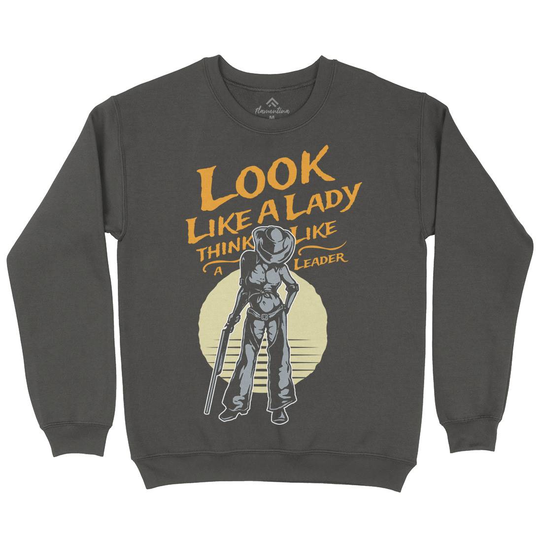 Lady Of Gun Kids Crew Neck Sweatshirt Quotes A334