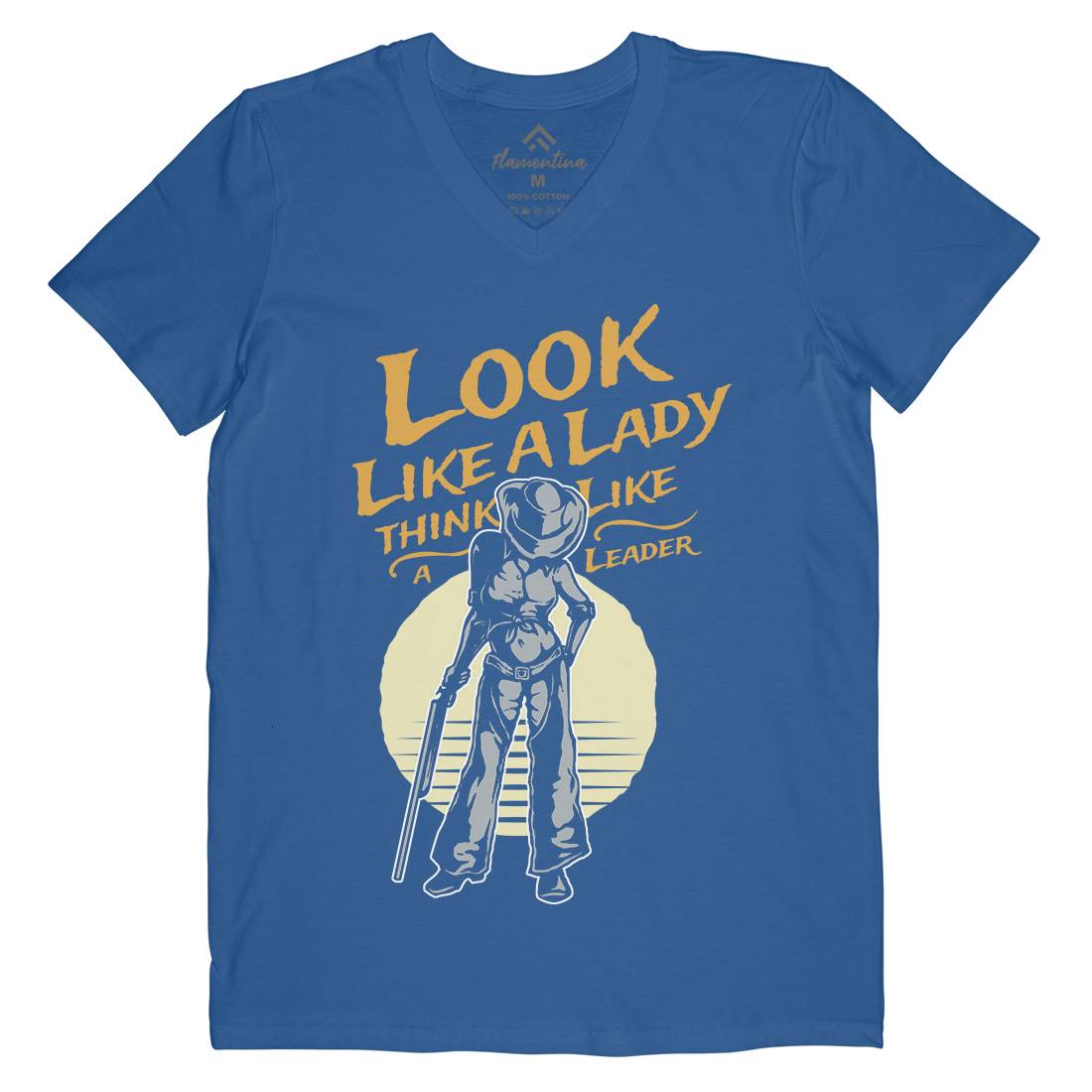 Lady Of Gun Mens V-Neck T-Shirt Quotes A334