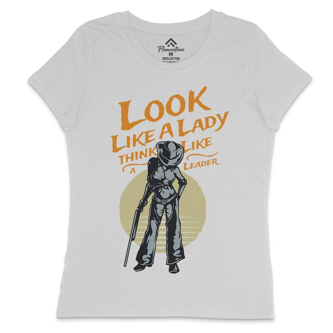 Lady Of Gun Womens Crew Neck T-Shirt Quotes A334
