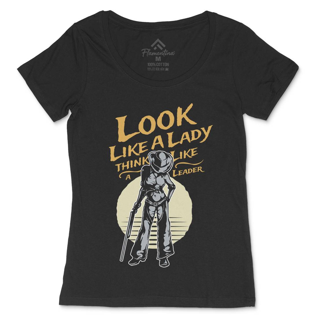 Lady Of Gun Womens Scoop Neck T-Shirt Quotes A334