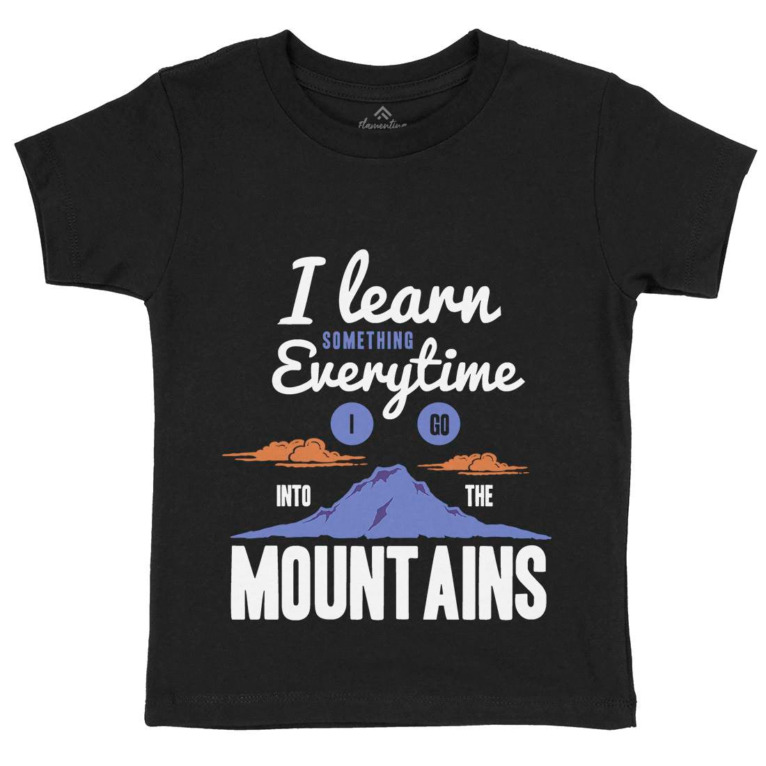 Learn From The Mountains Kids Organic Crew Neck T-Shirt Nature A335