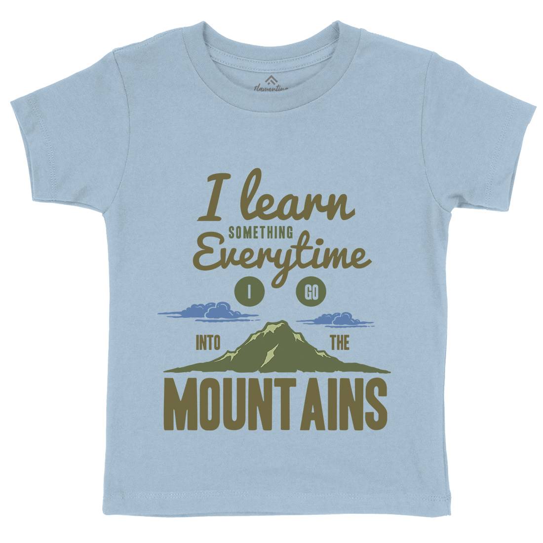 Learn From The Mountains Kids Organic Crew Neck T-Shirt Nature A335