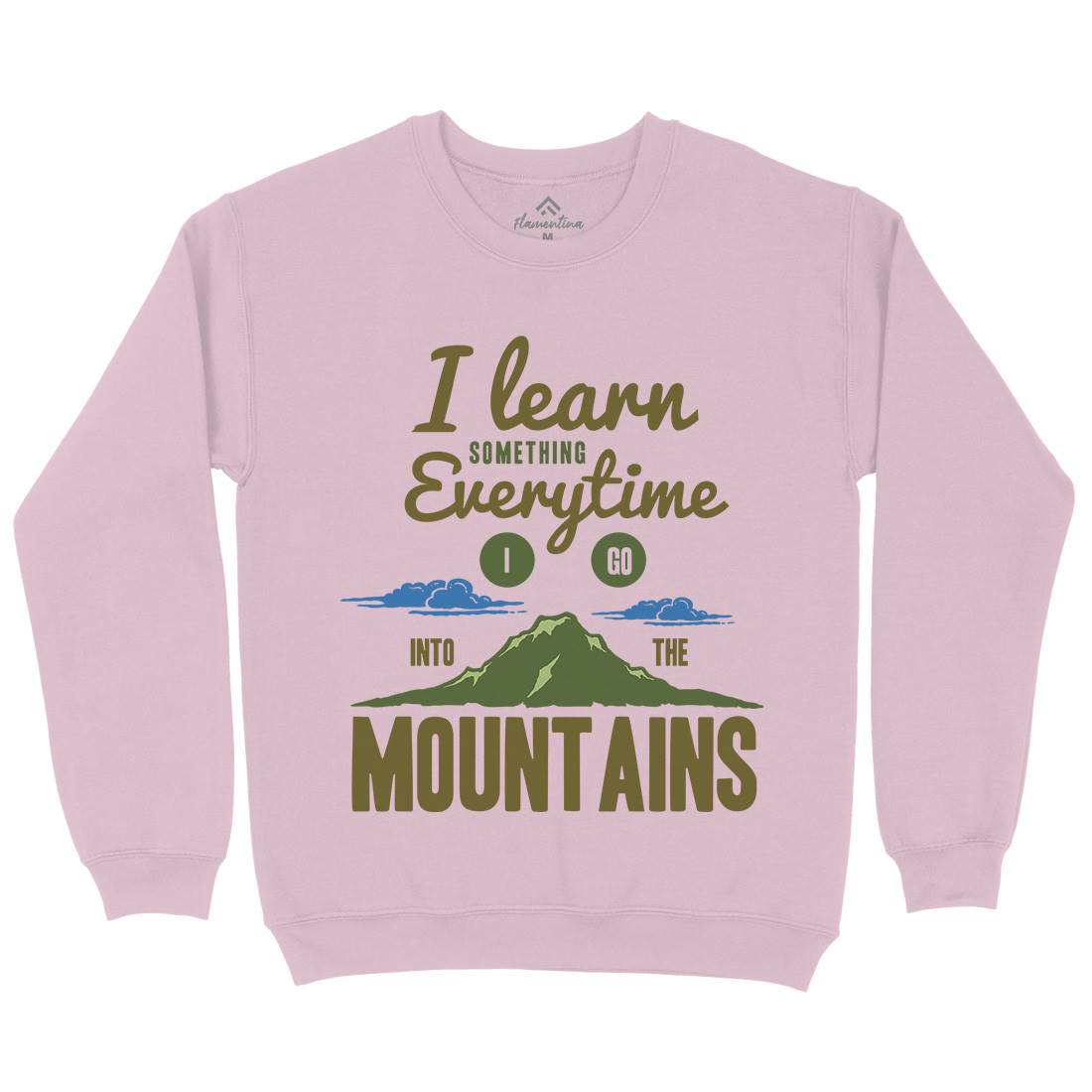 Learn From The Mountains Kids Crew Neck Sweatshirt Nature A335