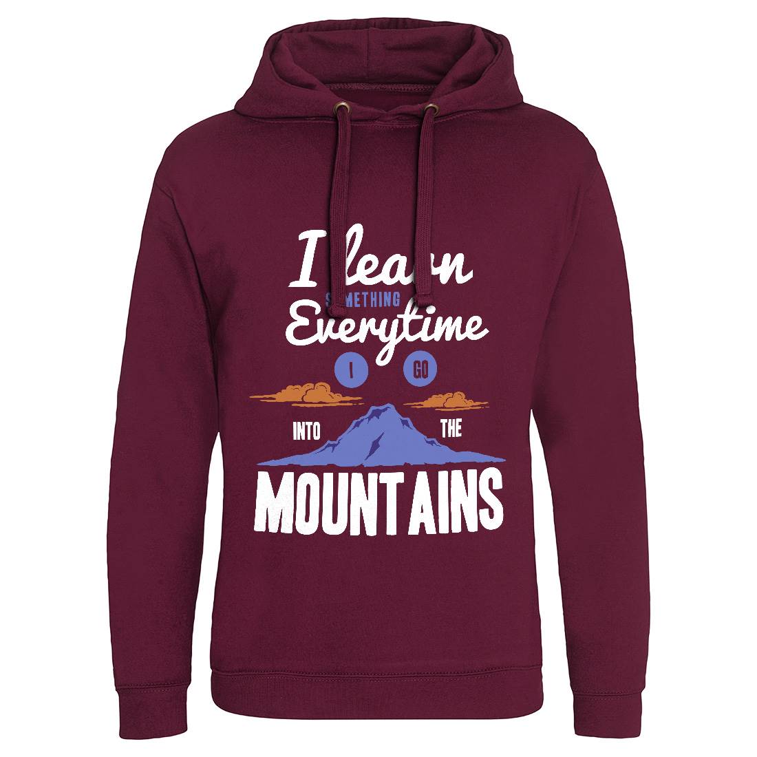 Learn From The Mountains Mens Hoodie Without Pocket Nature A335